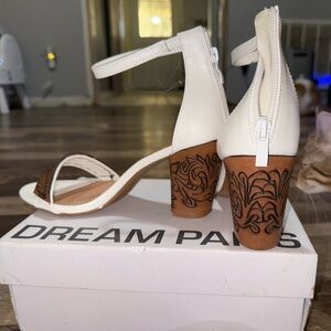 Custom Hand Tooled Leather Heels